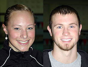 Swim team steps up, Hargitt and Clark recieve honors