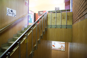 Stairwell receives temporary changes for improved safety