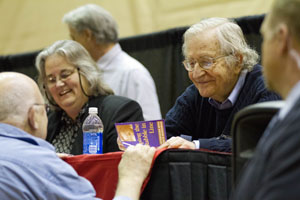 Chomsky event fills Stoller Center