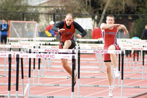 Hunker high hurdles new season records