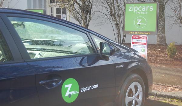 Zipcars available on Pacific campus