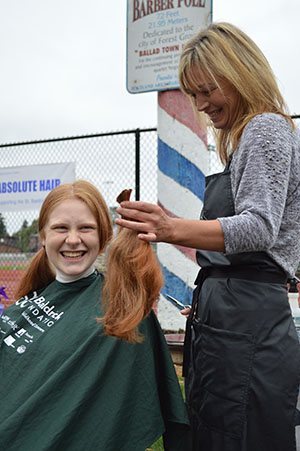 St. Baldrick’s Event: Students, staff donate hair for cause