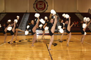 Dance team hosts, wins first competition
