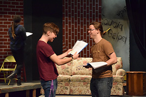 Senior production compares students from different times