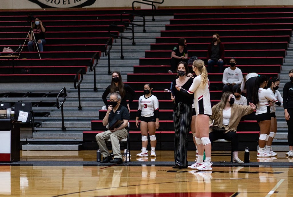 Savannah Cox (left) will be Pacific’s interim Sports Information Director after Mike Smith resigned