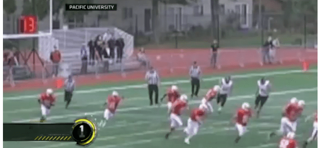 ESPN features football&nbsp;play